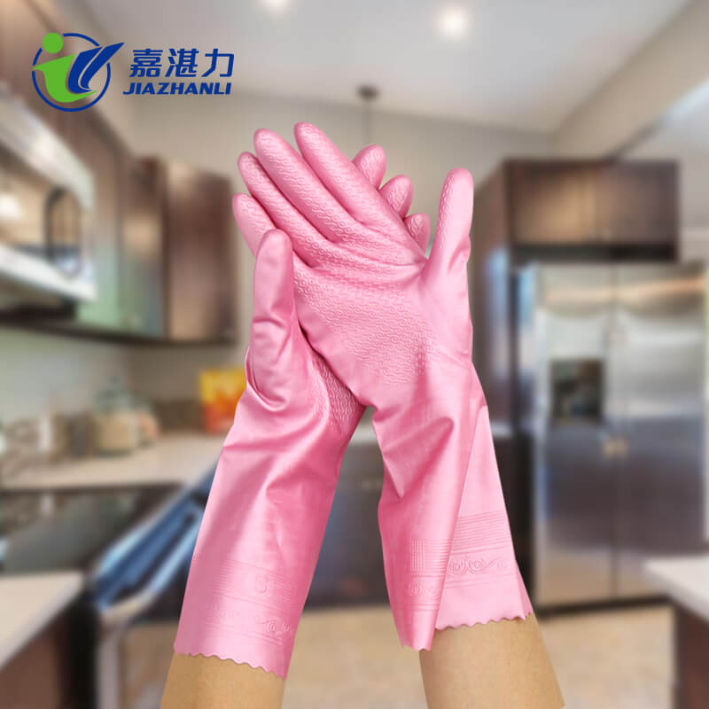 Comfortable Kitchen Cleaning Household Latex Gloves