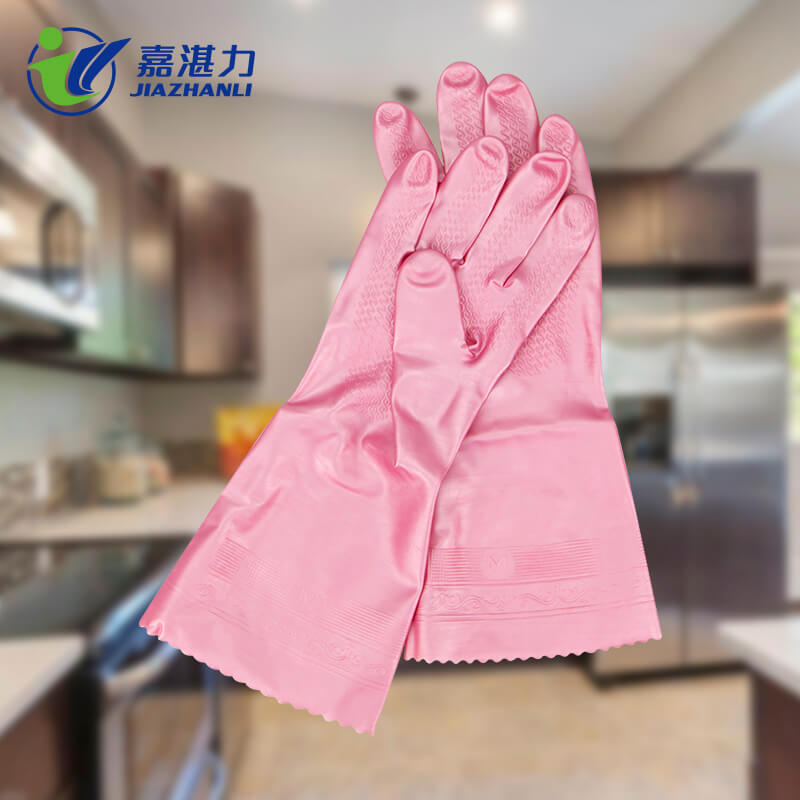 Comfortable Kitchen Cleaning Household Latex Gloves