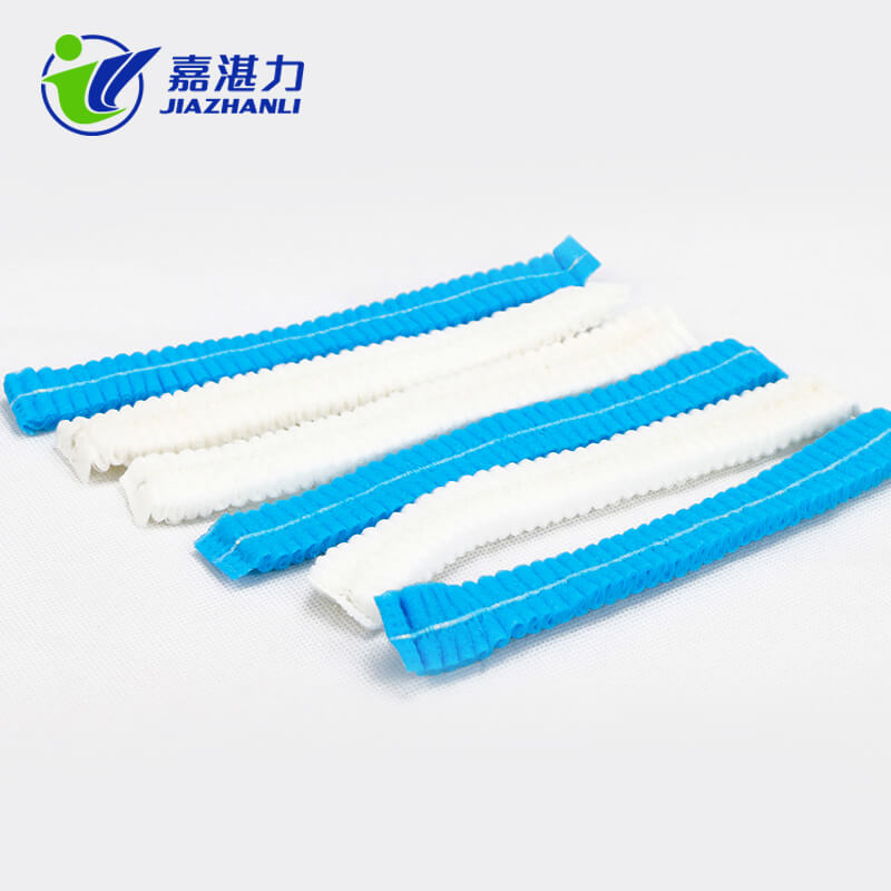 Disposable Non Woven Strip Clip Surgical Hat Doctor Round Mob Cap