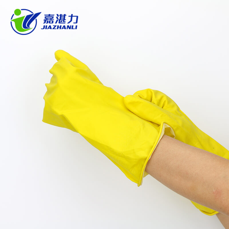 Natural Waterproof Latex Household Cleaning Working Rubber Gloves