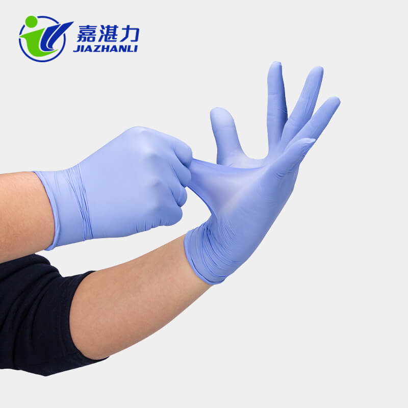 Colored Bulk Purple Nitrile Medical Gloves