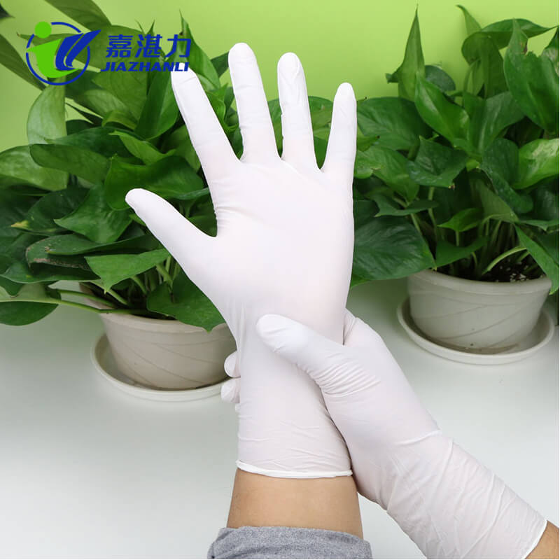 Factory Outlet Disposable Powder Free White Nitrile Gloves