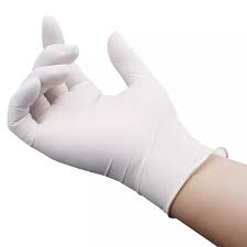 Latex examination gloves