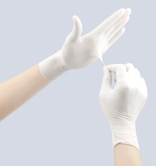 Biodegradable Disposable Latex Gloves Powder/Powder-Free Latex Gloves