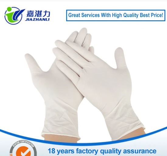 Biodegradable Powder/Powder Free Disposable Latex Gloves Light Industrial Equipment Gloves Rubber Gloves