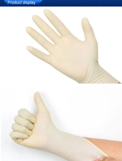 Natural High Quality Examination Safety Industrial Disposable Rubber Latex Gloves