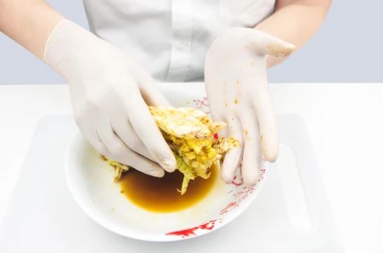 Food Processing Disposable Working Latex Gloves