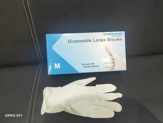 Disposable Powder Latex Exam Gloves