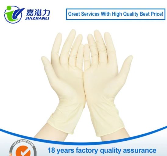 Biodegradable Industrial Safety Protective Powder-Free Surgical, Examination and Medical Disposable Latex Gloves