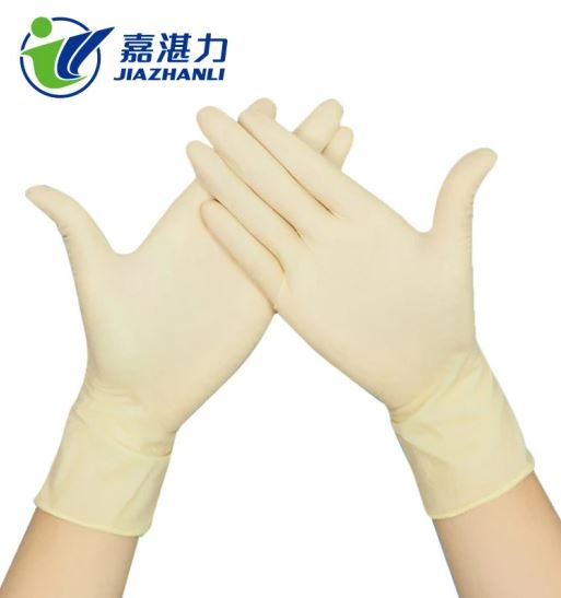 Disposable Latex Medical Protective Gloves Safety Examination Rubber Gloves Factory