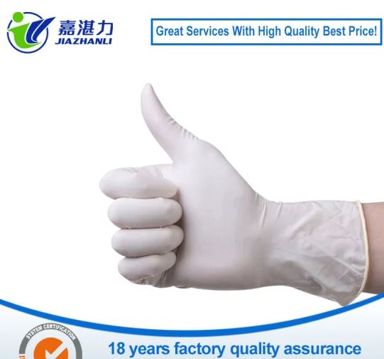Environmental Disposable Latex Gloves Non Sterile Latex Gloves Professional Natural Rubber Gloves