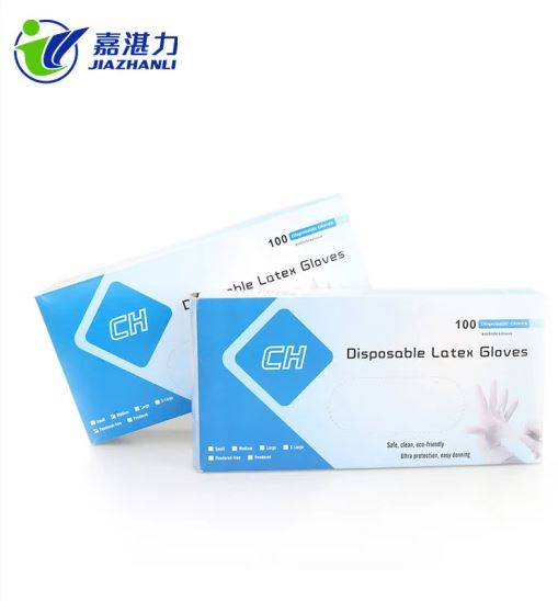 100 PCS/Box Food Grade Disposable Latex Gloves Food Processing Latex Gloves Wholesale