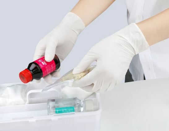 Medical Examination Use Latex Gloves Powder Free Latex Gloves