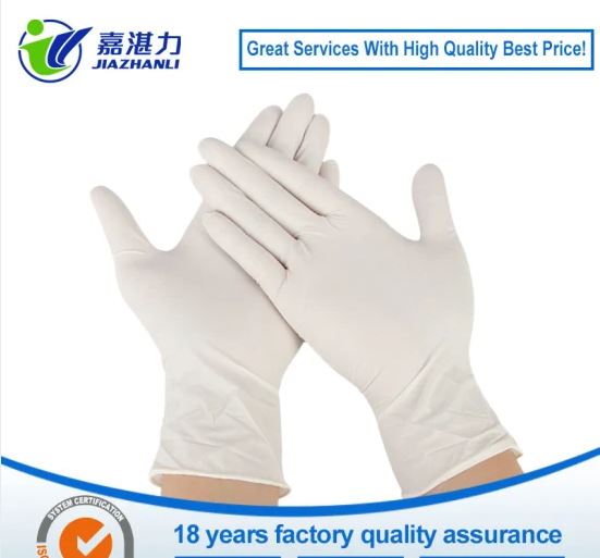 Eco-Friendly Disposable Latex Gloves Dentist Medical Examination Natural Rubber Gloves