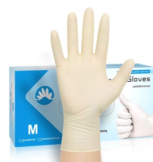 Factory Wholesale Disposable Latex Household Cleaning Glove Medical Products Surgical Safety Exam Examination Powdered/Powder Free Rubber Gloves