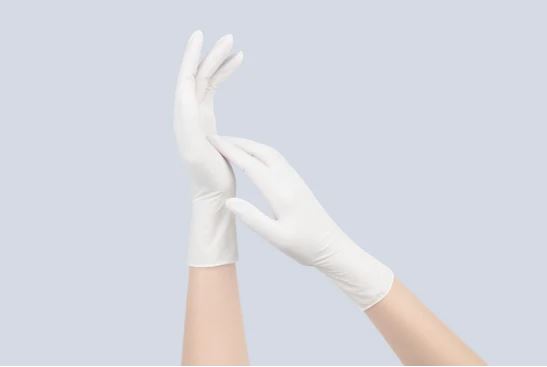 Hand Protective Biodegradable Latex Gloves All Sizes From S to L