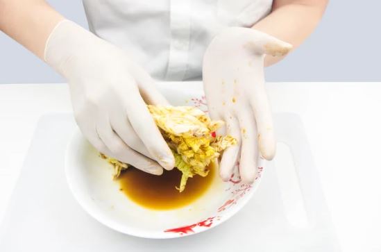 Food Processing Examination Disposable Latex Gloves