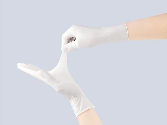 Biodegradable Disposable Latex Gloves Powder/Powder-Free Latex Gloves