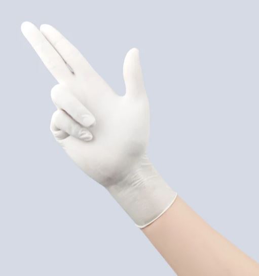 Bulk Factory Price Single-Use White Latex Gloves 9 Inches Rubber Gloves