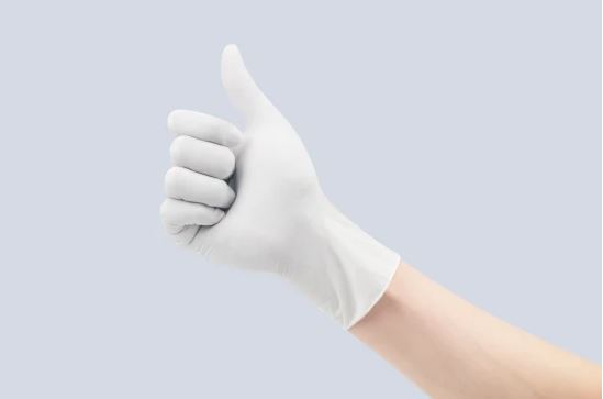 Bulk Factory Price Single-Use White Latex Gloves 9 Inches Rubber Gloves