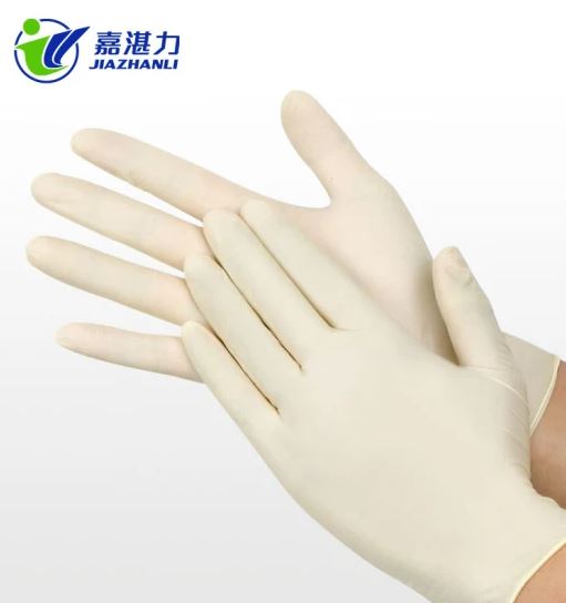 Powder/Powder Free Disposable Latex Gloves White Color Vinyl Nitrile Latex Gloves All Sizes From S to L Delivery on-Time