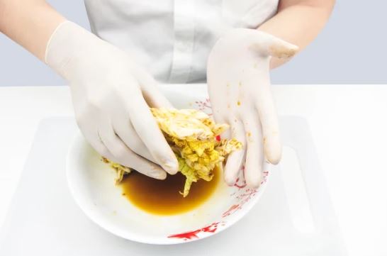 Disposable Working Food Processing Latex Gloves