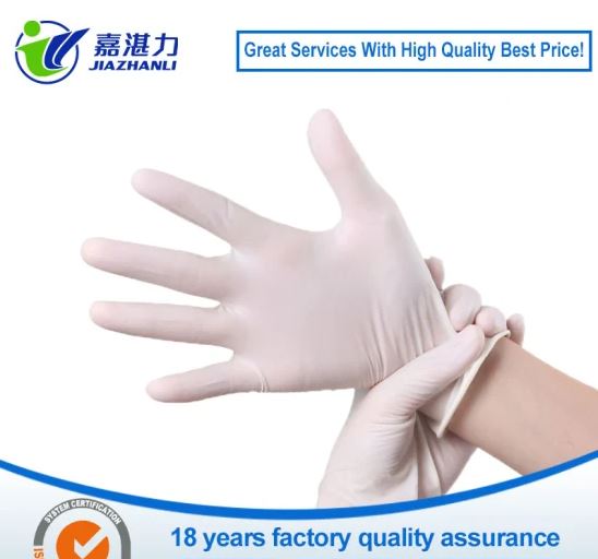Disposable Non Sterile Latex Gloves Powder Free Food Grade Rubber Gloves with CE Certificate