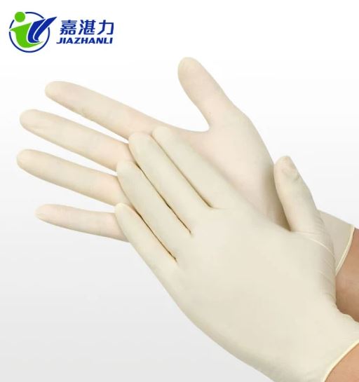 100PCS/Box Non Sterile Disposable Medical Examination Gloves Natural Rubber Gloves with CE Certificate