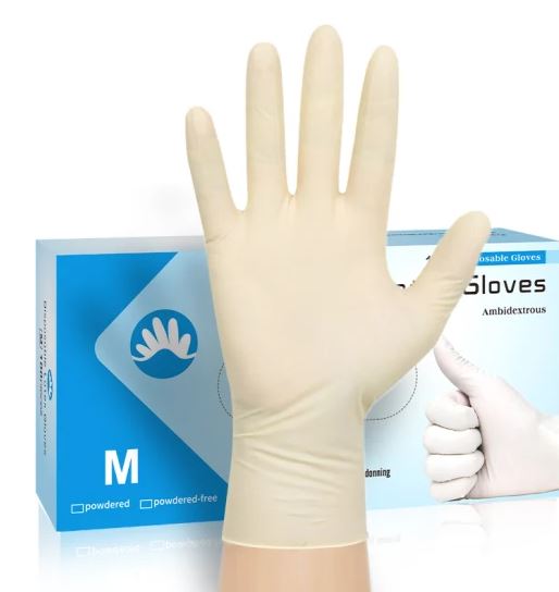 Factory Wholesale Disposable Rubber Medical Products Surgical Glove Safety Examination Powdered/Powder Free Latex Gloves