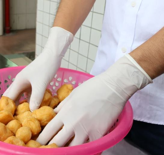 Food Safety Examination Latex Gloves to Wash Dishes