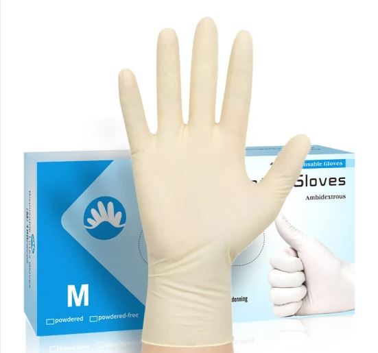 Disposable Latex Examination Rubber Gloves