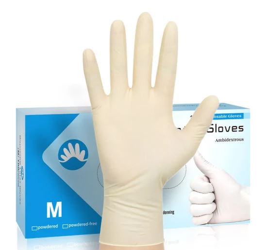 Disposable Examination Latex Household Gloves Powder