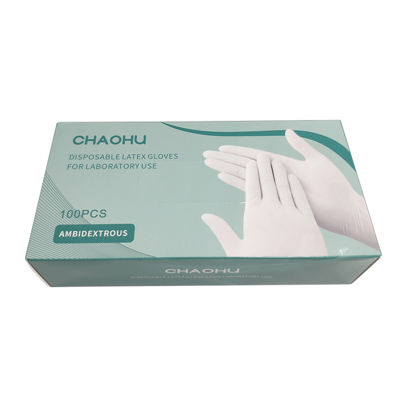 Chaohu Disposable Latex Gloves for Laboratory Use