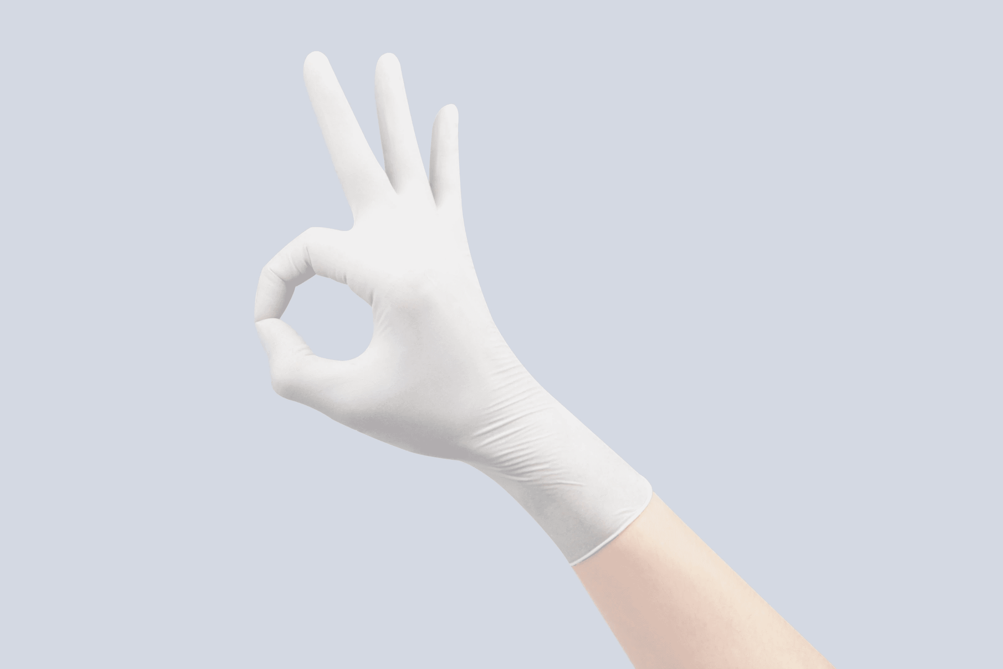 Disposable Examination Latex Gloves Powdered