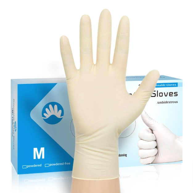 Factory Wholesale Disposable Latex Household Cleaning Glove Medical Products Surgical Safety Exam Examination Powdered/Powder Free Rubber Gloves